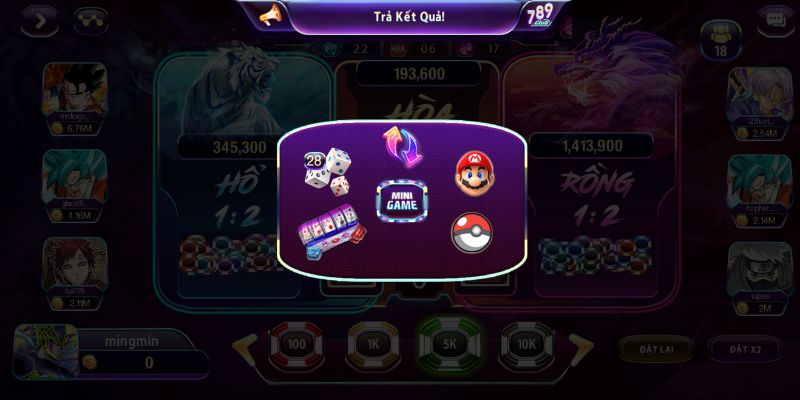 Mini game bổ trợ cực hot chỉ có tại 789club